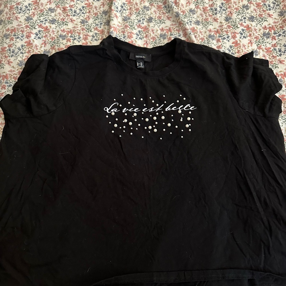 Forever 21 black shirt size 3x